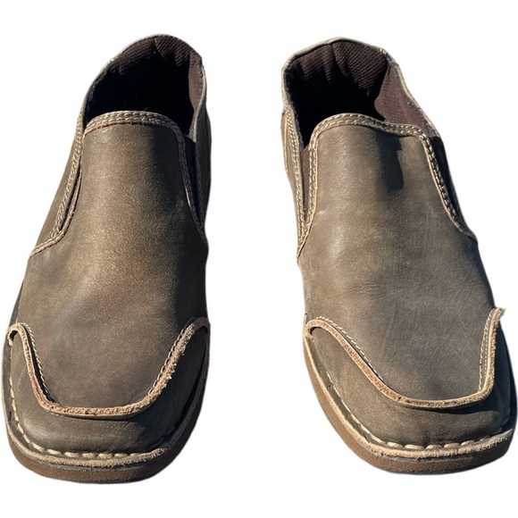 Bed Stu Distressed Butter Soft Leather Coaster Driving Loafers Moc-toe Size 9.5 - Picture 2 of 7